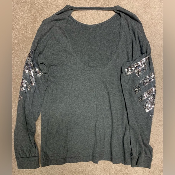 Pink Victoria’s Secret open back long sleeve - Picture 2 of 2